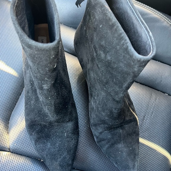 Saks Fifth Ave Suede Boots - Picture 2 of 4